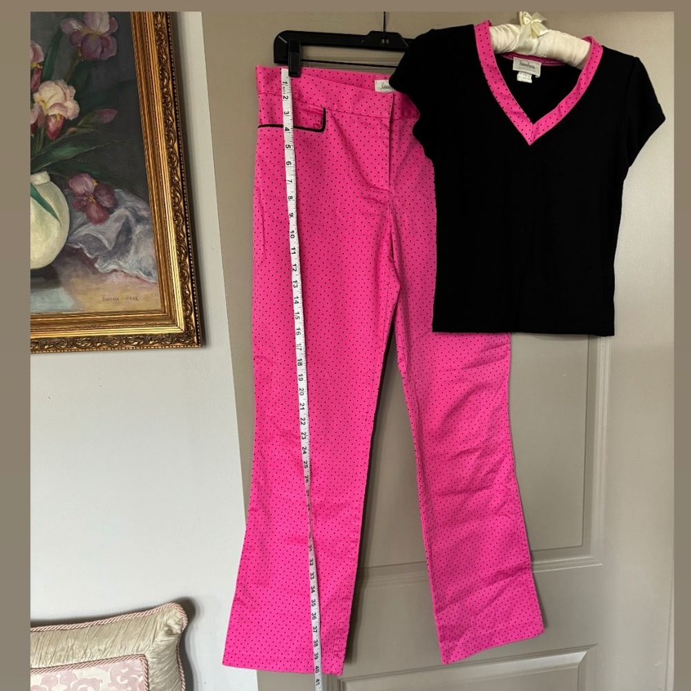 Neiman Marcus Polca Dot Pants - image 2